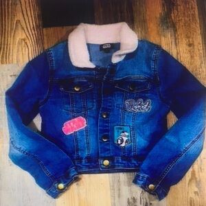 Kids Denim Jacket with Patches